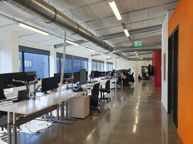 Shared space in modern warehouse conversion image 9