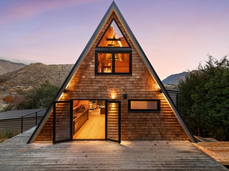 A-Frame with Lake View