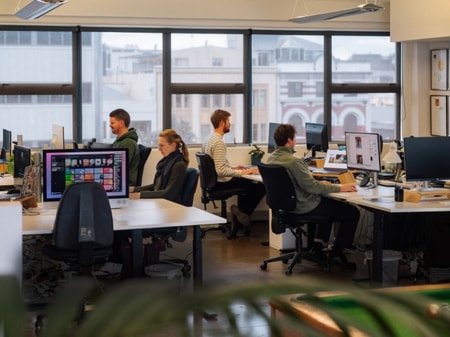 Desks for rent in our Garrett Street office
