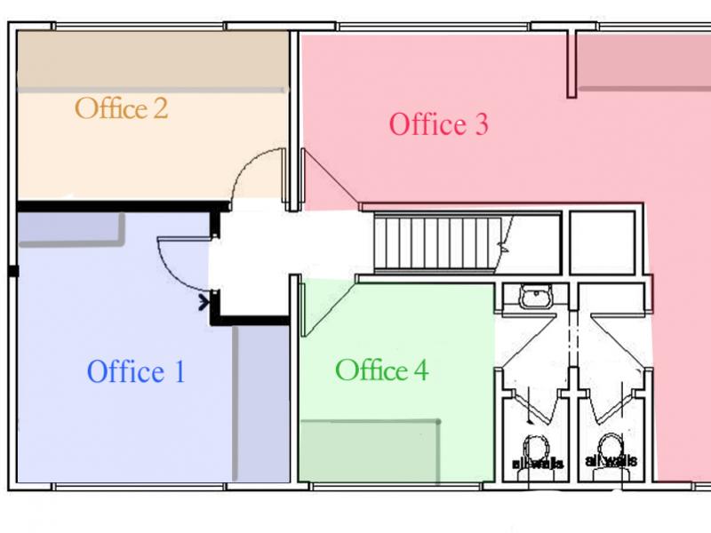 Nice sunny office in photo studio complex image 1